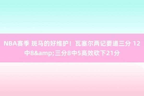 NBA赛季 斑马的好维护！瓦塞尔两记要道三分 12中8&三分8中5高效砍下21分