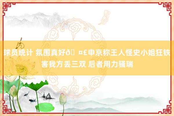 球员统计 氛围真好🤣申京称王人怪史小姐狂铁害我方丢三双 后者用力骚瑞