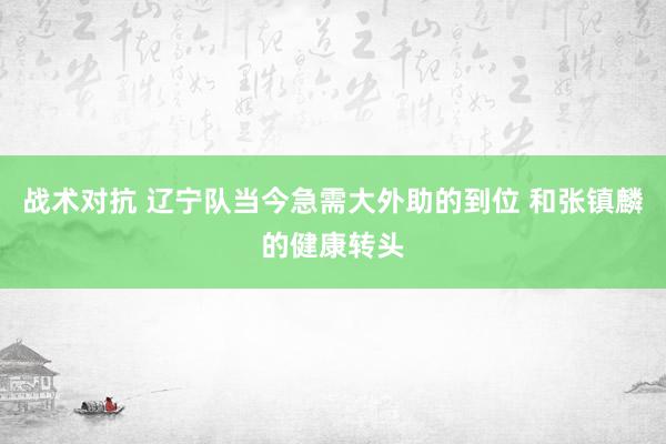 战术对抗 辽宁队当今急需大外助的到位 和张镇麟的健康转头