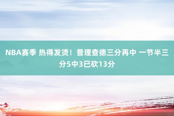 NBA赛季 热得发烫！普理查德三分再中 一节半三分5中3已砍13分