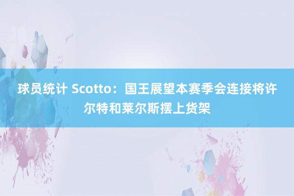 球员统计 Scotto：国王展望本赛季会连接将许尔特和莱尔斯摆上货架